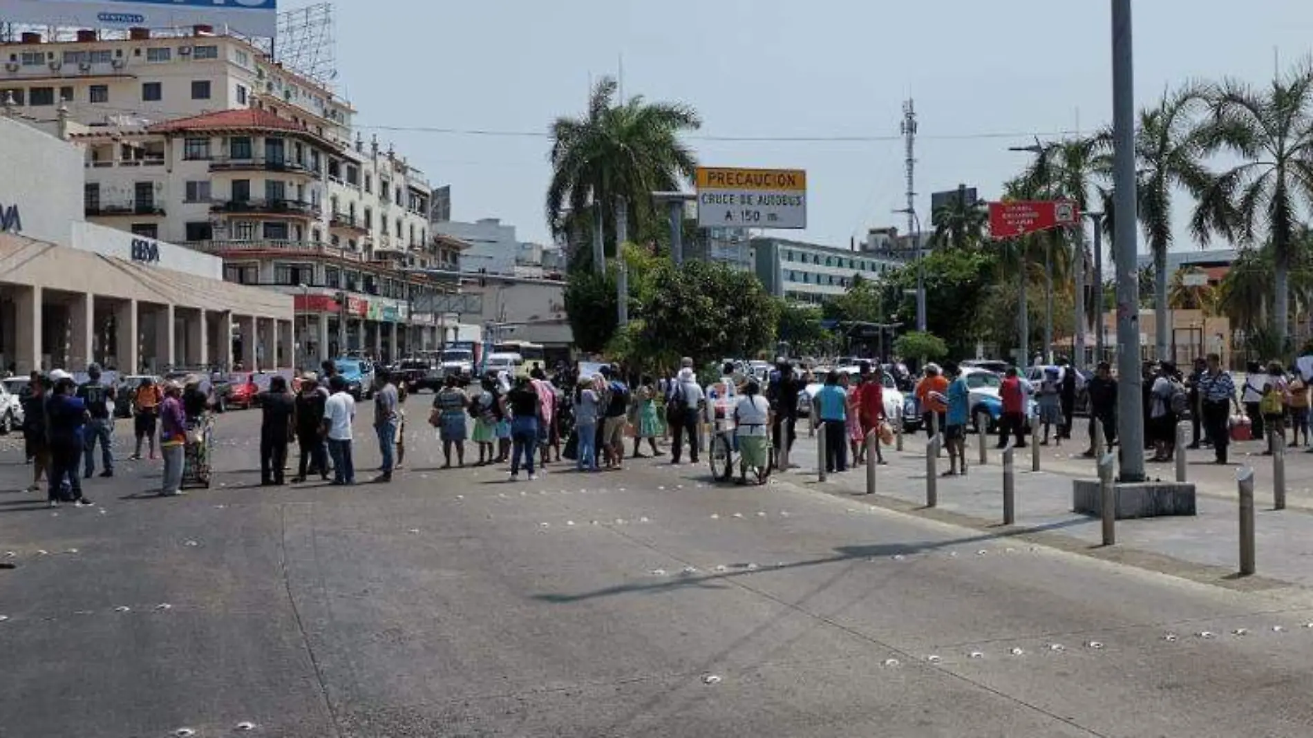 Bloqueo artesanos costrea miguel alemán